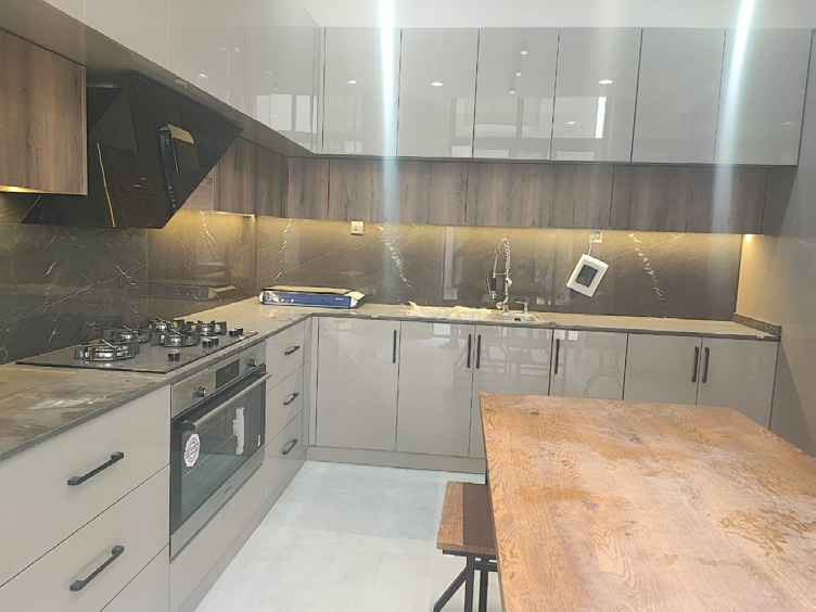 Modern residential kitchen with integrated MEP